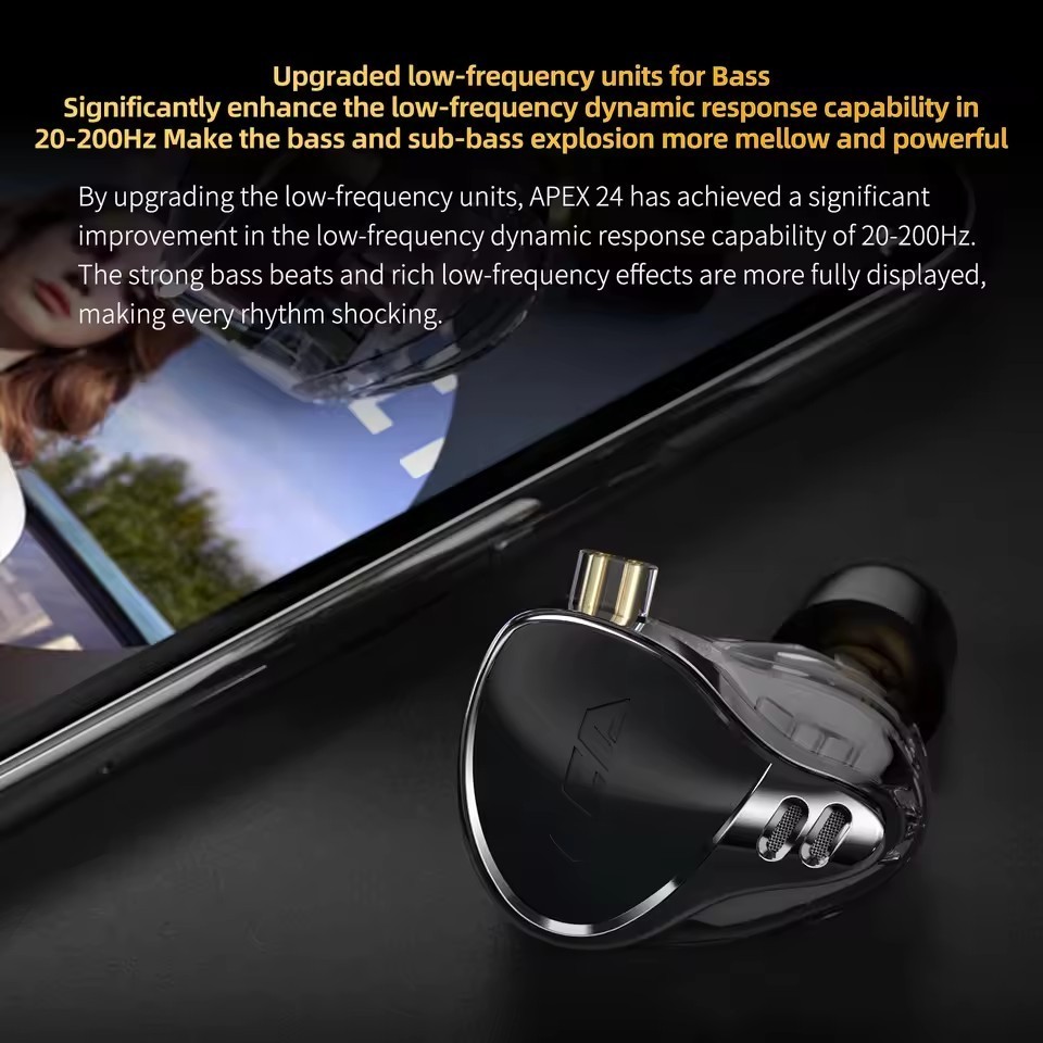 CCA APEX 24 HIFI Earphones 24 Balanced Armature Driver Music Headphone