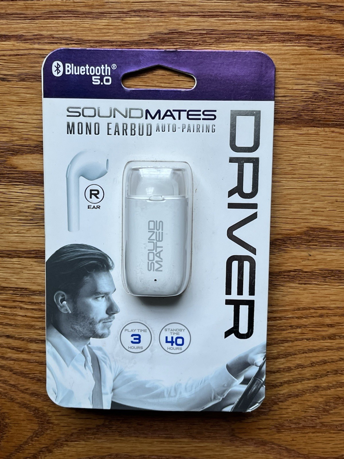TZUMI SOUNDMATES Driver Auto-Pairing Mono Earbud! Bluetooth 5.0 NEW! SEALED!