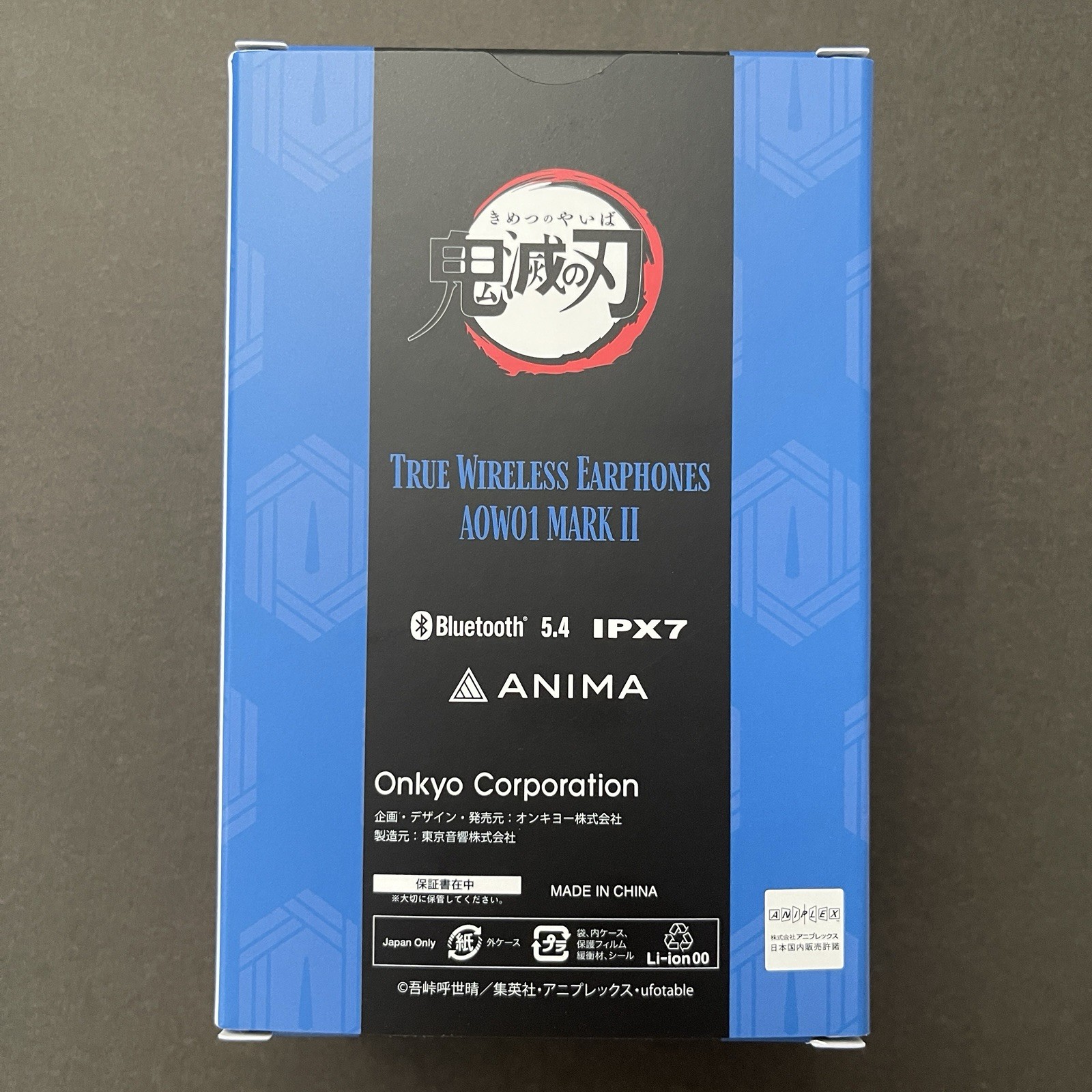 Kimetsu no Yaiba Giyu Tomioka ONKYO AOW01 MARK II Earbuds Japan New Demon Slayer