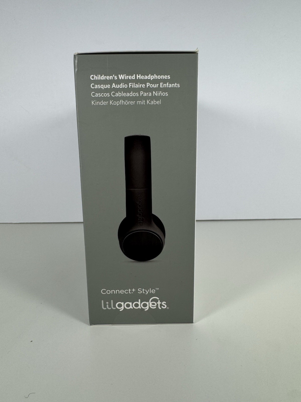 LilGadgets Connect+ Style Kids On-Ear Wired Headphones Black 93dB New Sealed