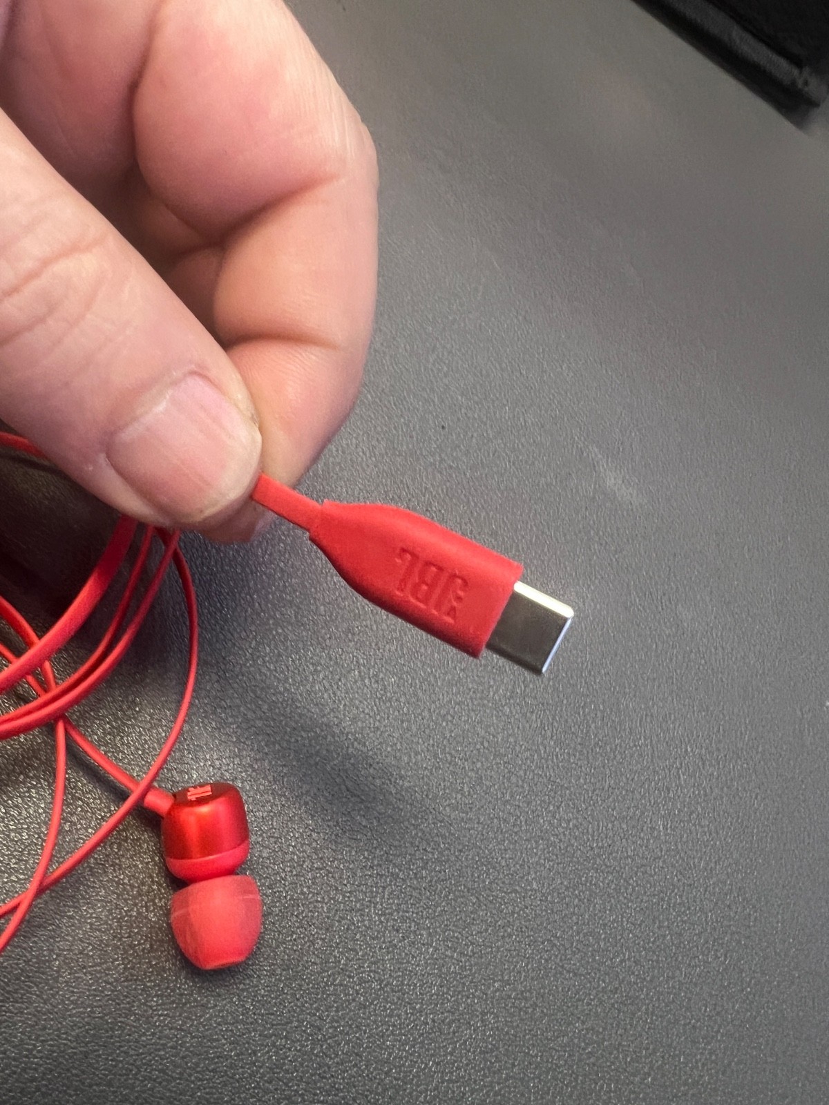 Genuine JBL Tune 310C USB-C In-Ear Wired Headphones T310C Type-C -RED