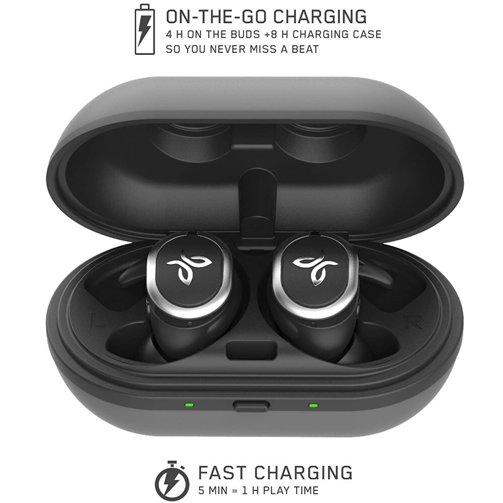 Jaybird RUN True Wireless Bluetooth Headphones Sweat-Proof Water Resistant Jet