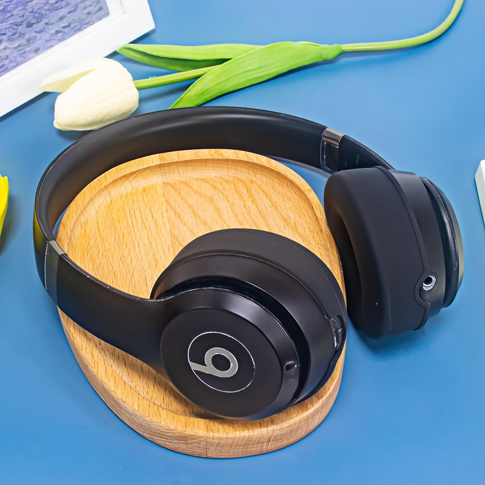 Adhiper Sweat Earpad Covers Accessories for Beats Solo 4, Solo 3 – Black | Soft
