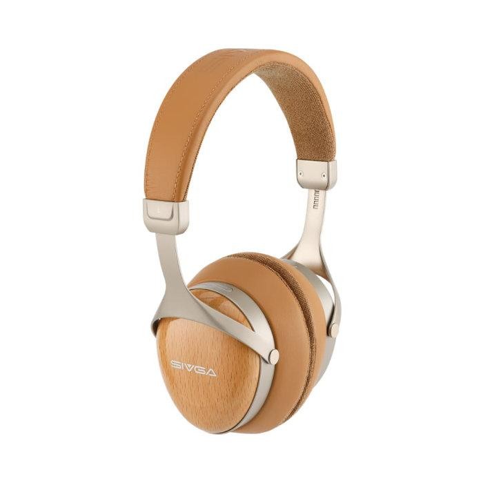 SIVGA SV021 Pro Beechwood Closed Back HiFi Headphones Wired 50mm OFC Cable