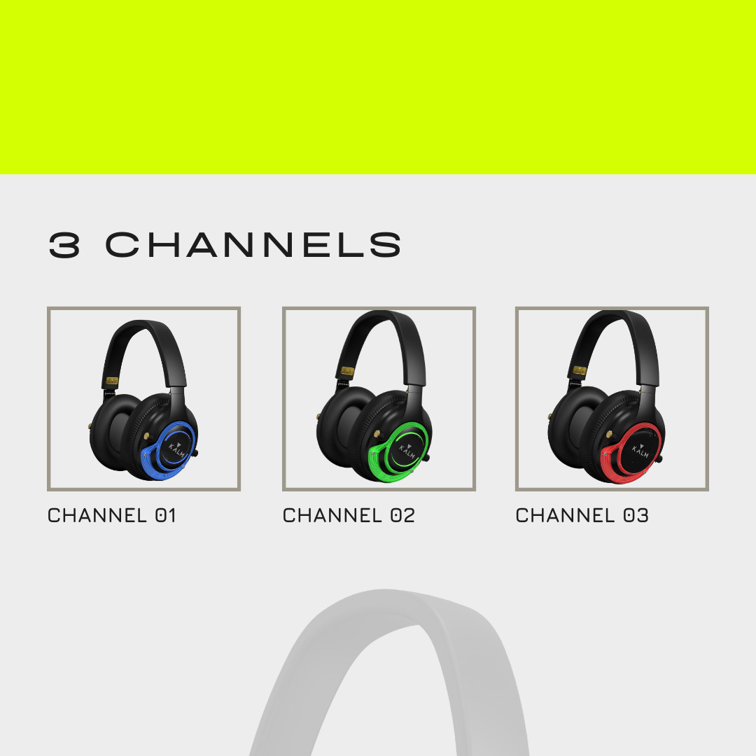 Silent Disco System Bundle w/Headphones & Transmitter – Party Event Fitness