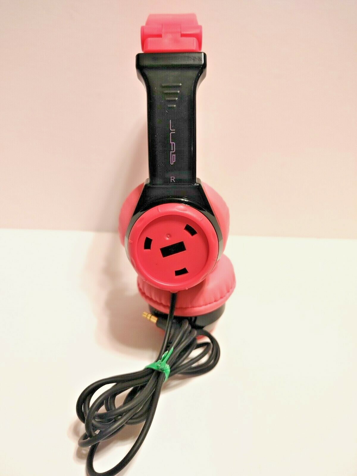 JBUddies Kids Folding Volume Limited Headphones, Black/Pink – See Description!!