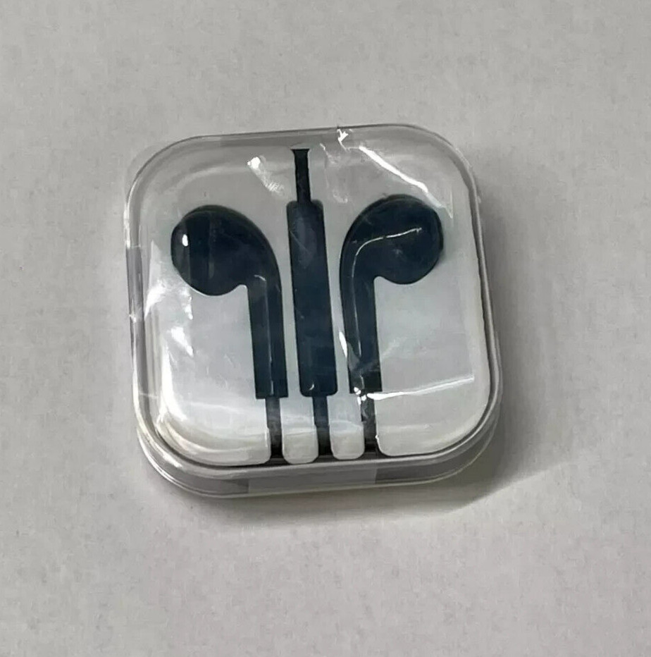 Wired Earphones Headphone In-Ear Earbuds 3.5mm AUX Jack (Black) iPhone/Android