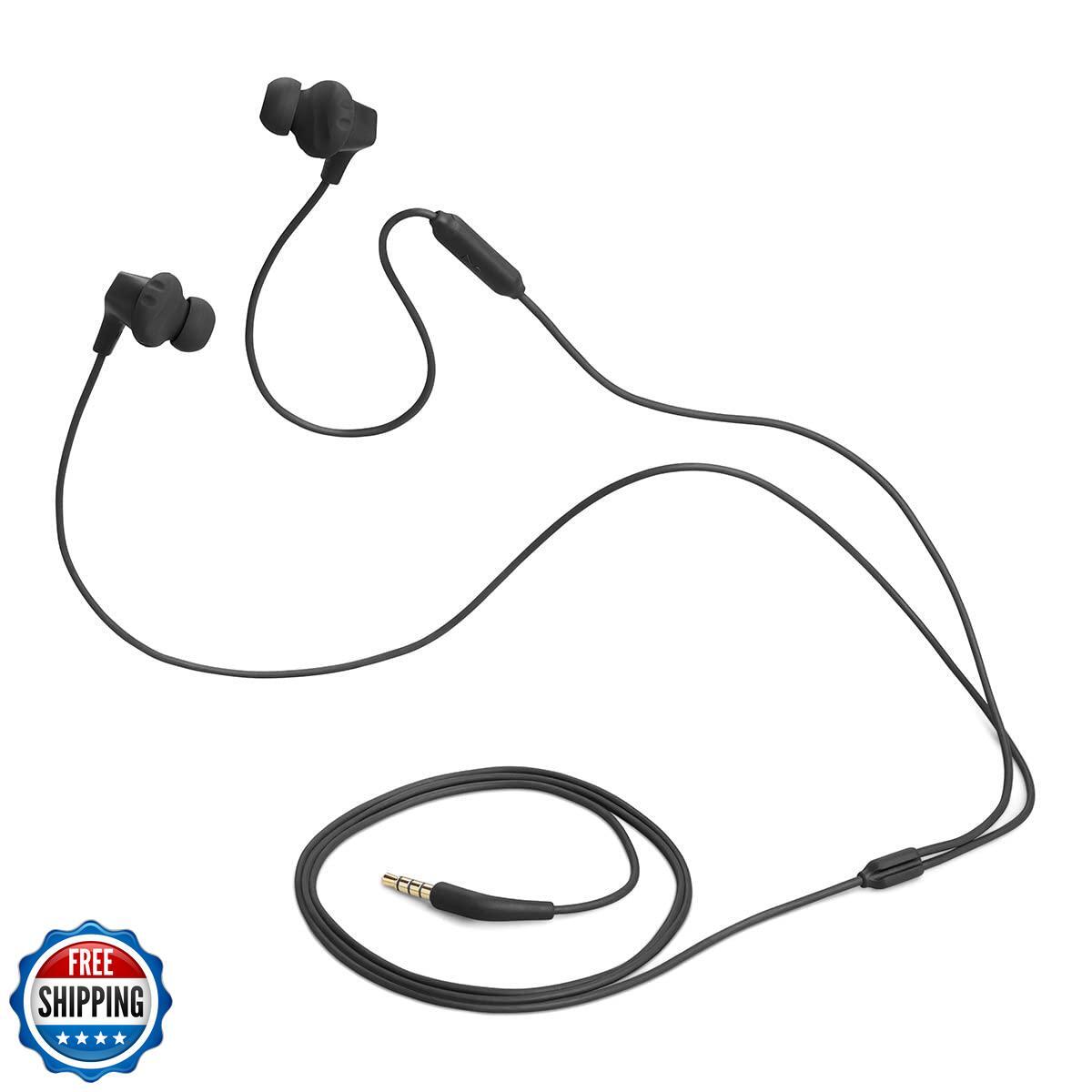 JBL Endurance Run 2 Wired – Waterproof Wired Sports in-Ear Headphones, Pure B