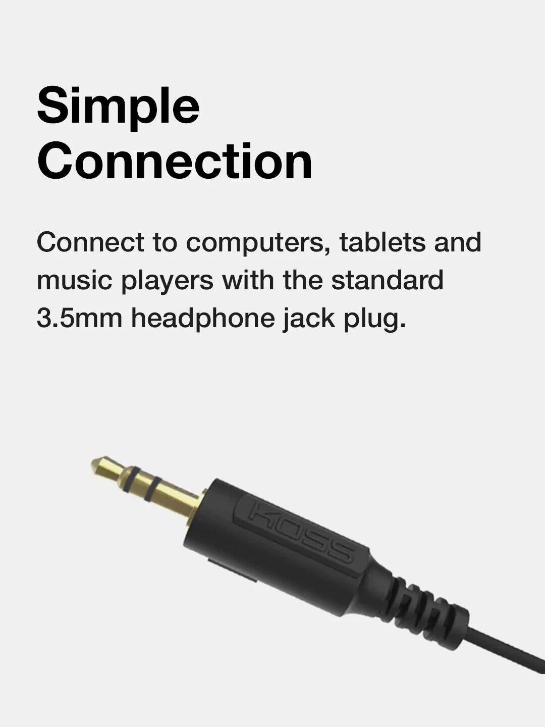 Koss UR10 HB Headphone – Stereo – Mini-phone (3.5mm) – Wired – 32 Ohm – 60 Hz