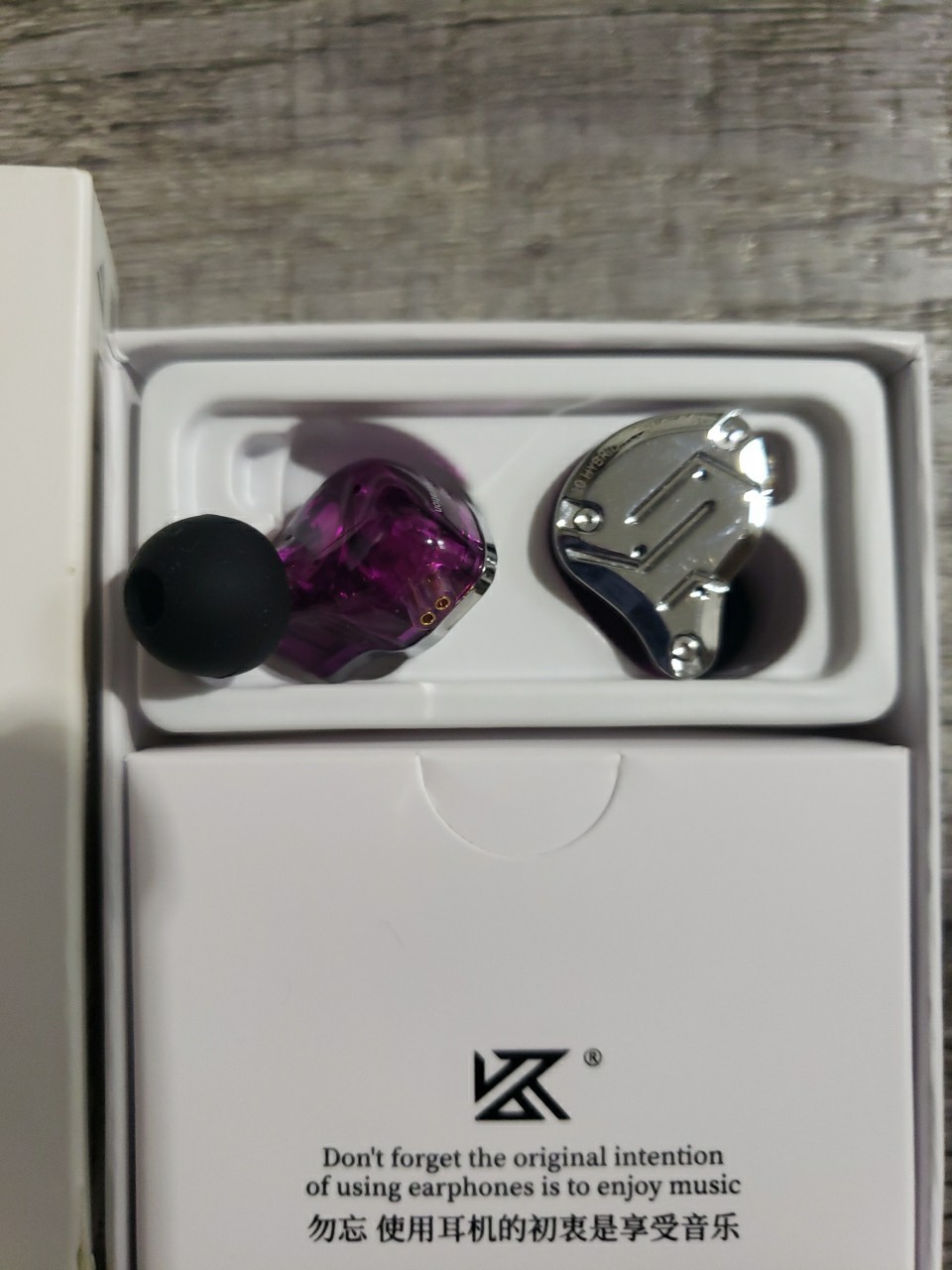 KZ ZS10 Pro, Linsoul 4BA+1DD 5 Driver in-Ear HiFi Earphones w/o Mic, Purple