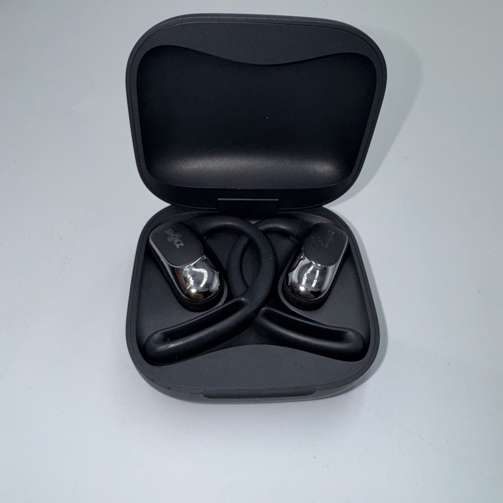 Shokz OpenFit Air T511 Open-Ear Bluetooth Earbuds Black Tested