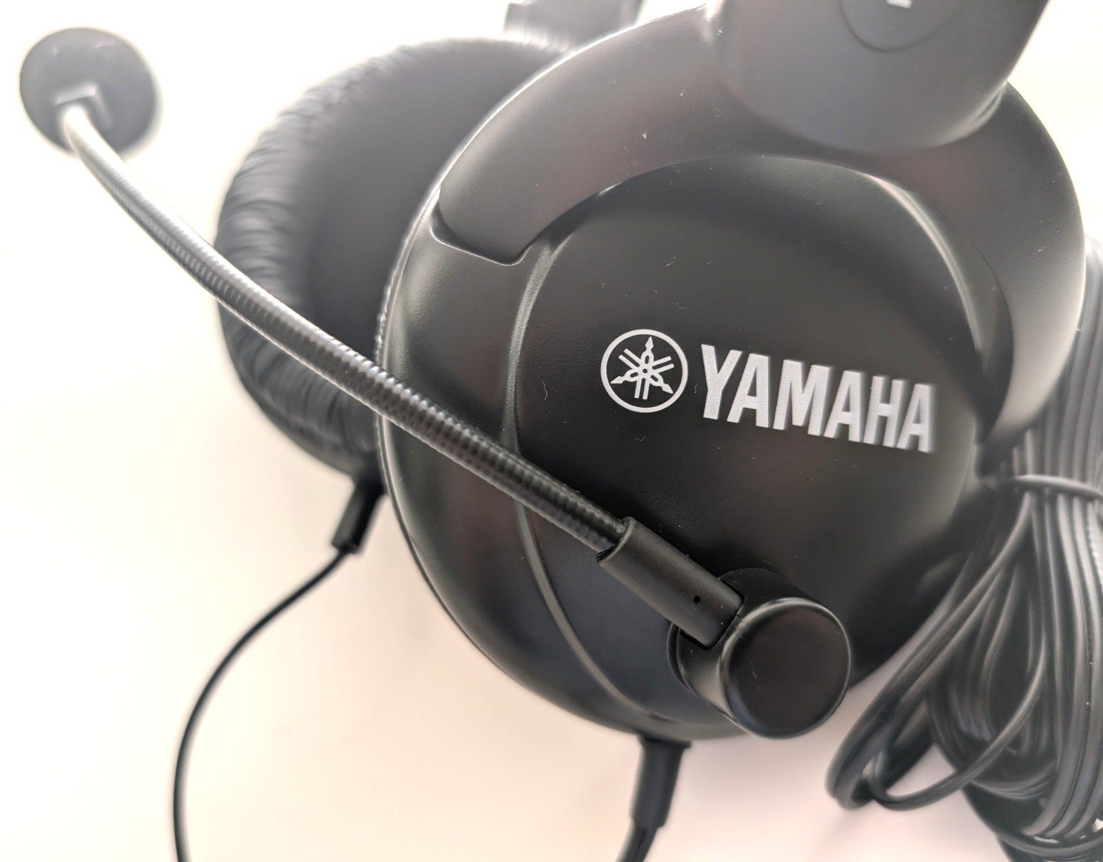 Yamaha CM500 Stereo Headset Boom Microphone Tested Working Dual 3.5mm