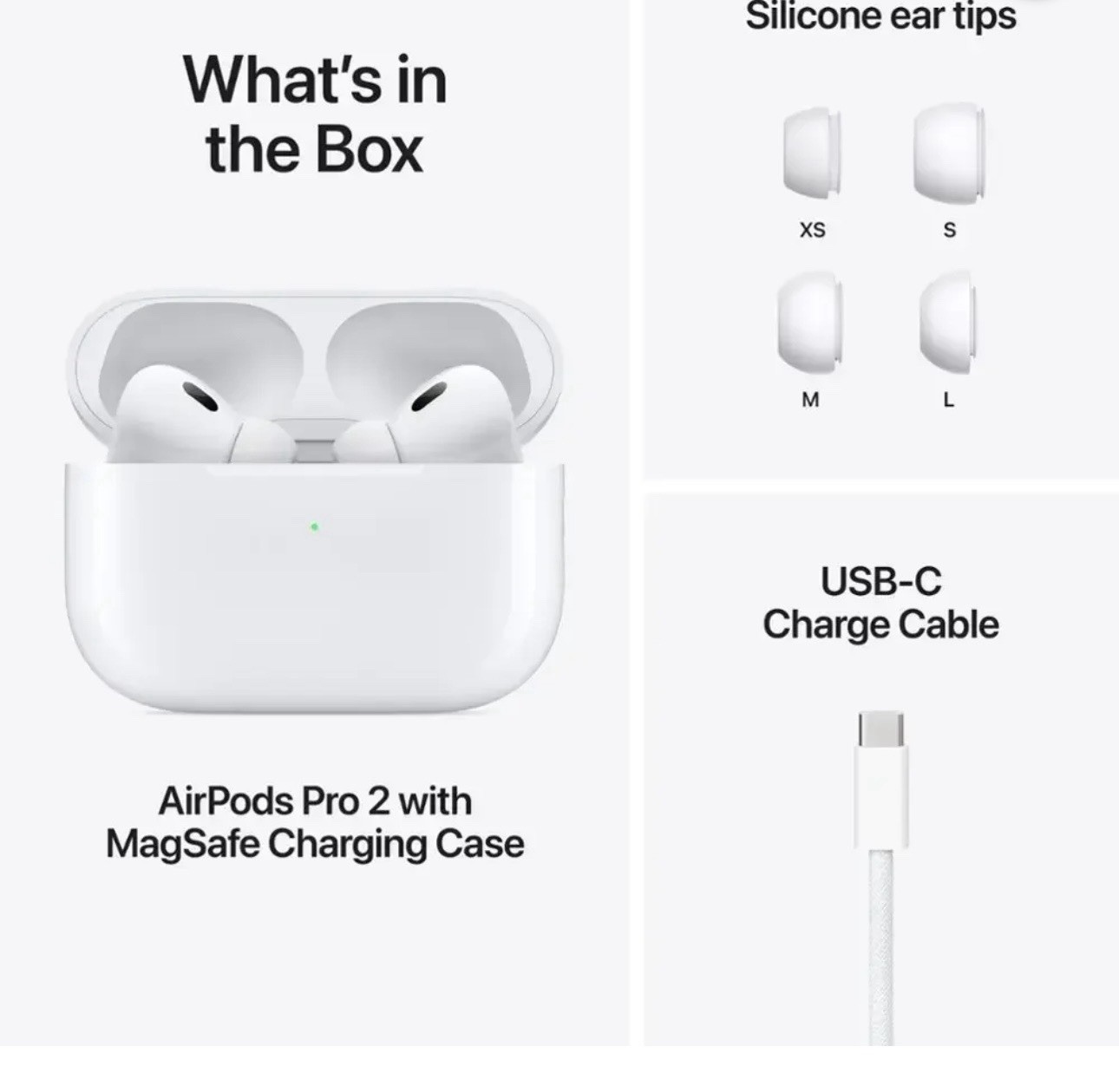 Apple Airpods Pro 2nd Wireless Active Noise Cancelling Earbuds – White MTJV3LL/A