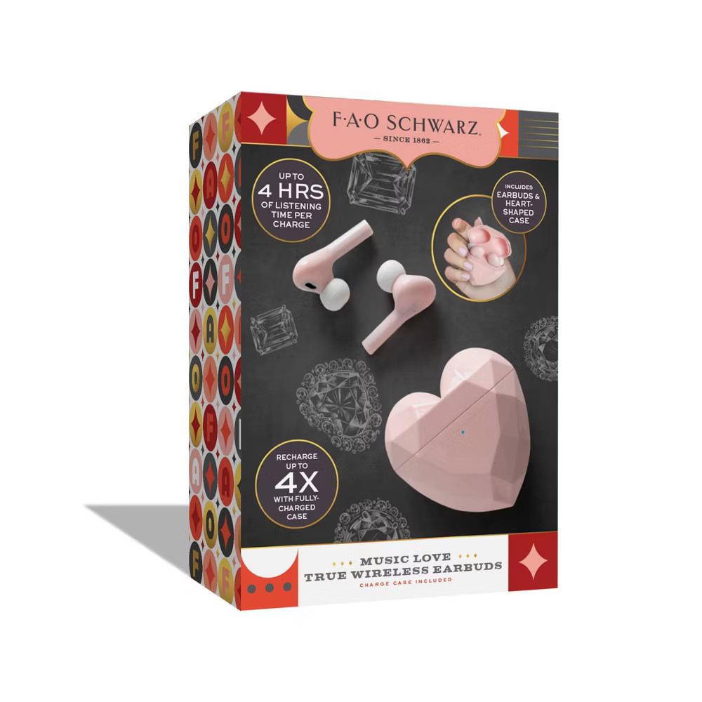 FAO Schwarz Music Love True Bluetooth Wireless Earbuds
