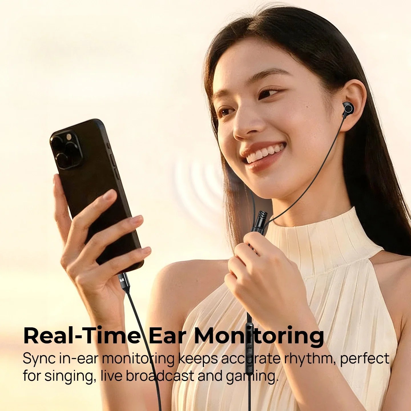 Monster AirStar AE20 Wired Karaoke Earphones Type-C 1.5m Live Streaming Gaming