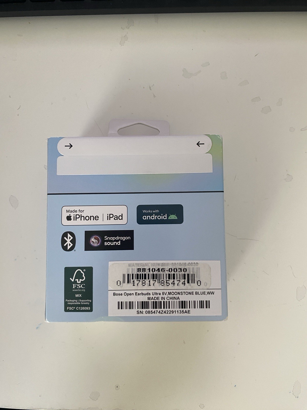 Brand New Sealed – Bose Ultra Open Earbuds Moonstone Blue
