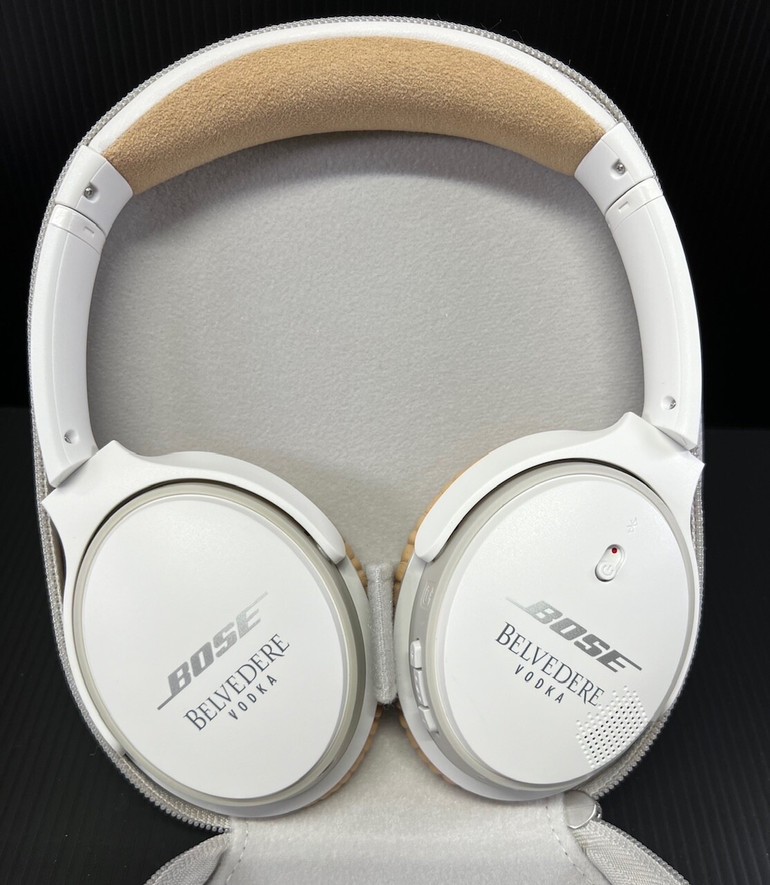 Bose Soundlink II Wireless Bluetooth Headphones Belvedere Vodka logo-New w/case