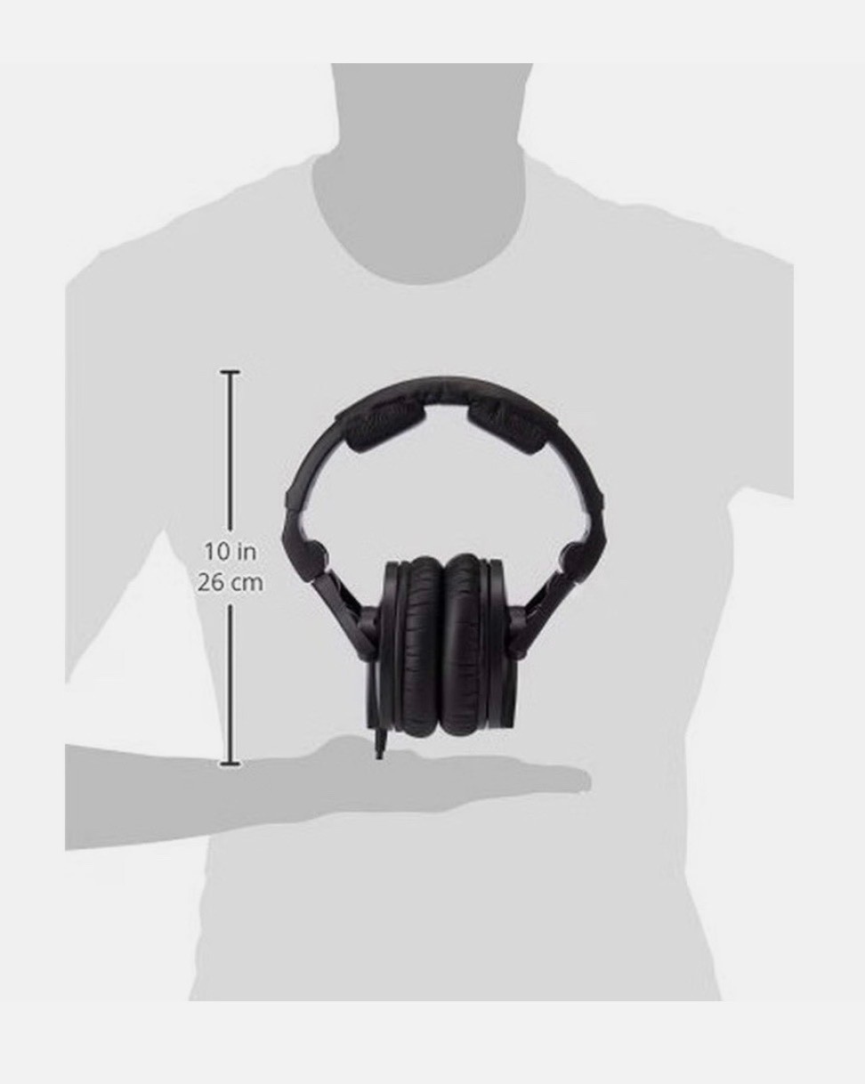 Sennheiser HD 280 Pro Over the Ear Headphones – Black NEW! 1/4” & 1/8” adapters!