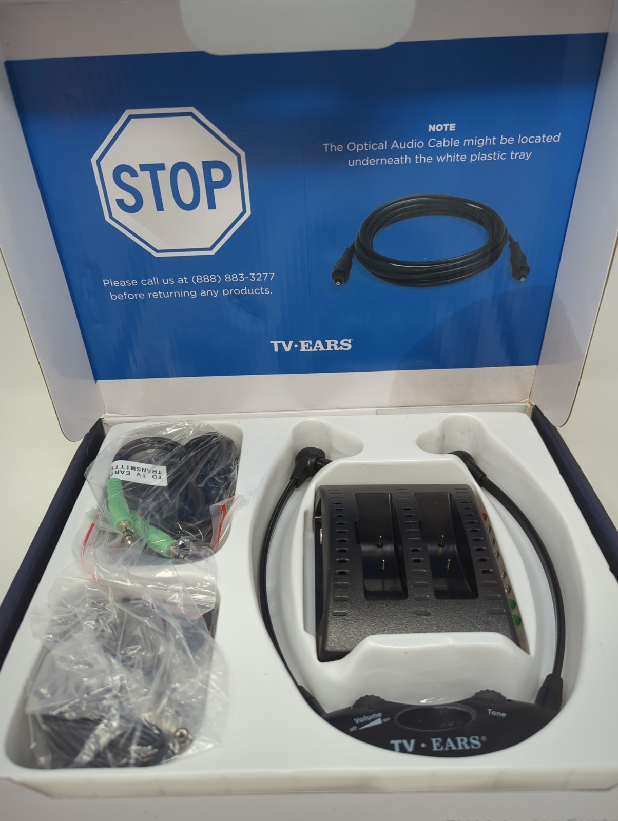 TV Ears Wireless Black Version 5.0 Item #11641 Voice Clarifying Listening