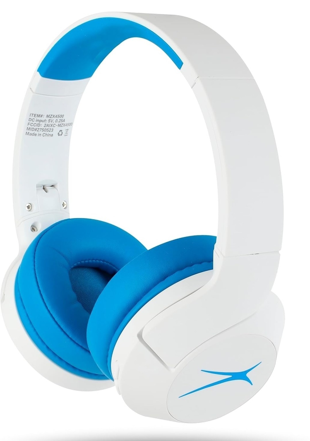 Altec Lansing 2 In 1 Active Noise Cancelling Kid Safe Headphones Blue