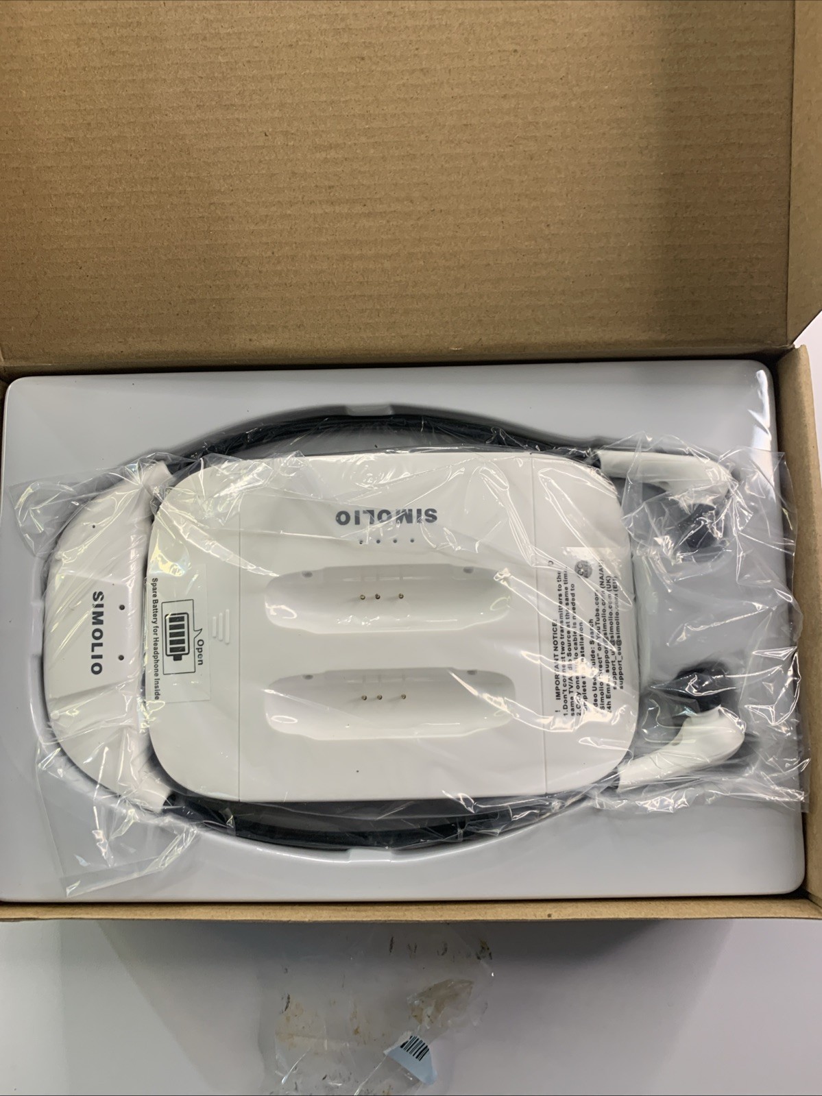 SIMOLIO SM-824D2 Dual Digital Wireless TV Headset Hearing Assistance