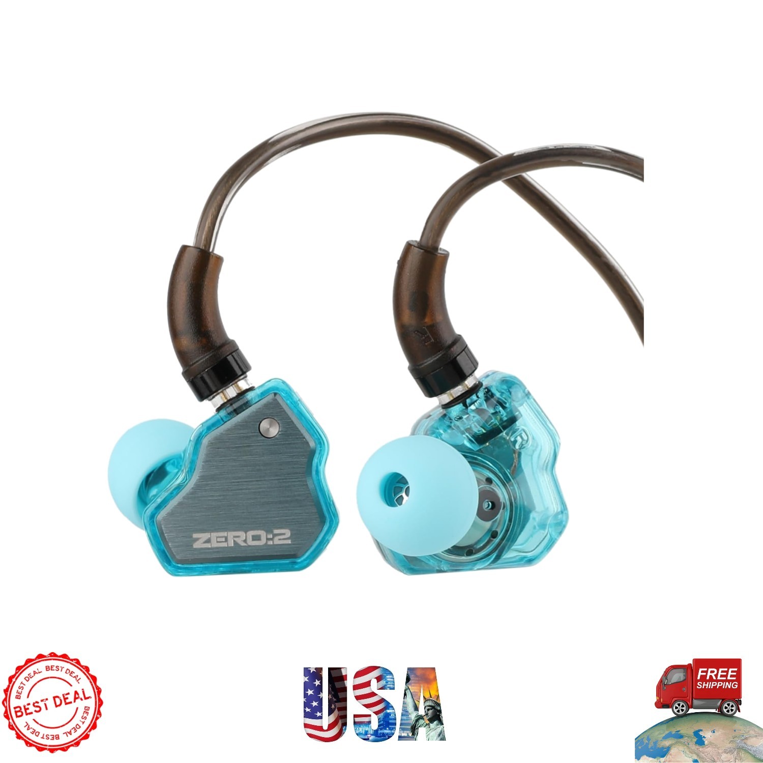 7Hz Zero:2 IEM – 10mm Blast of Dynamic Sound for Music and Gaming Enthusiasts