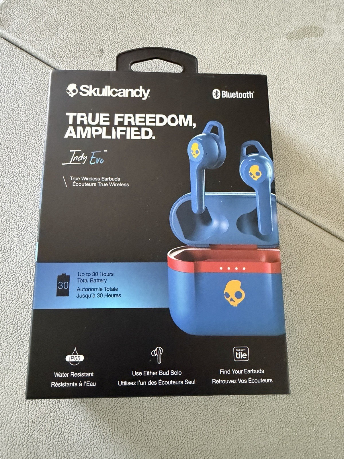 Skullcandy Indy Evo In-Ear Wireless Earbuds, 30 Hr Battery, Microphone, Works