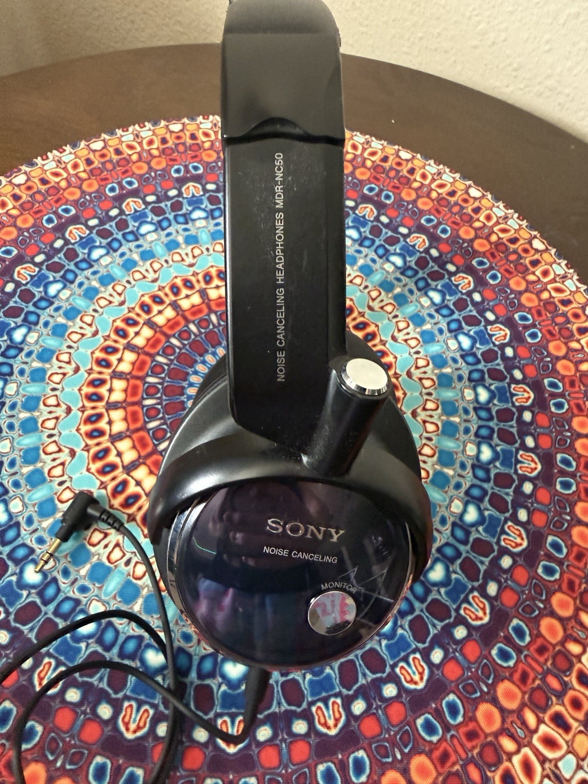Sony MDR-NC50 Noise Canceling Over-Ear Wired 3.5mm Headphones Black