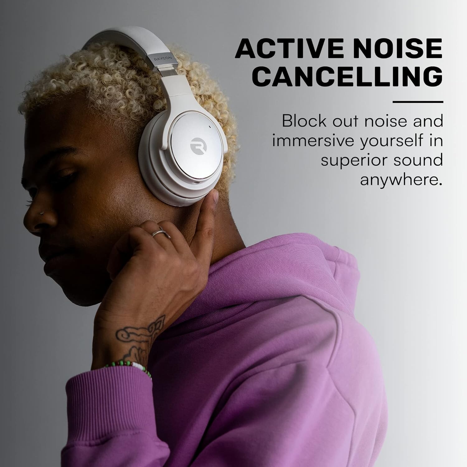 Wireless Bluetooth Over Ear Headphones – Noise Cancellation – 38 Hours Battery