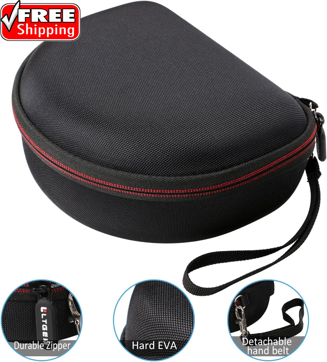 LTGEM Case Compatible with Sony MDR7506 Professional Large Diaphragm Headphone,