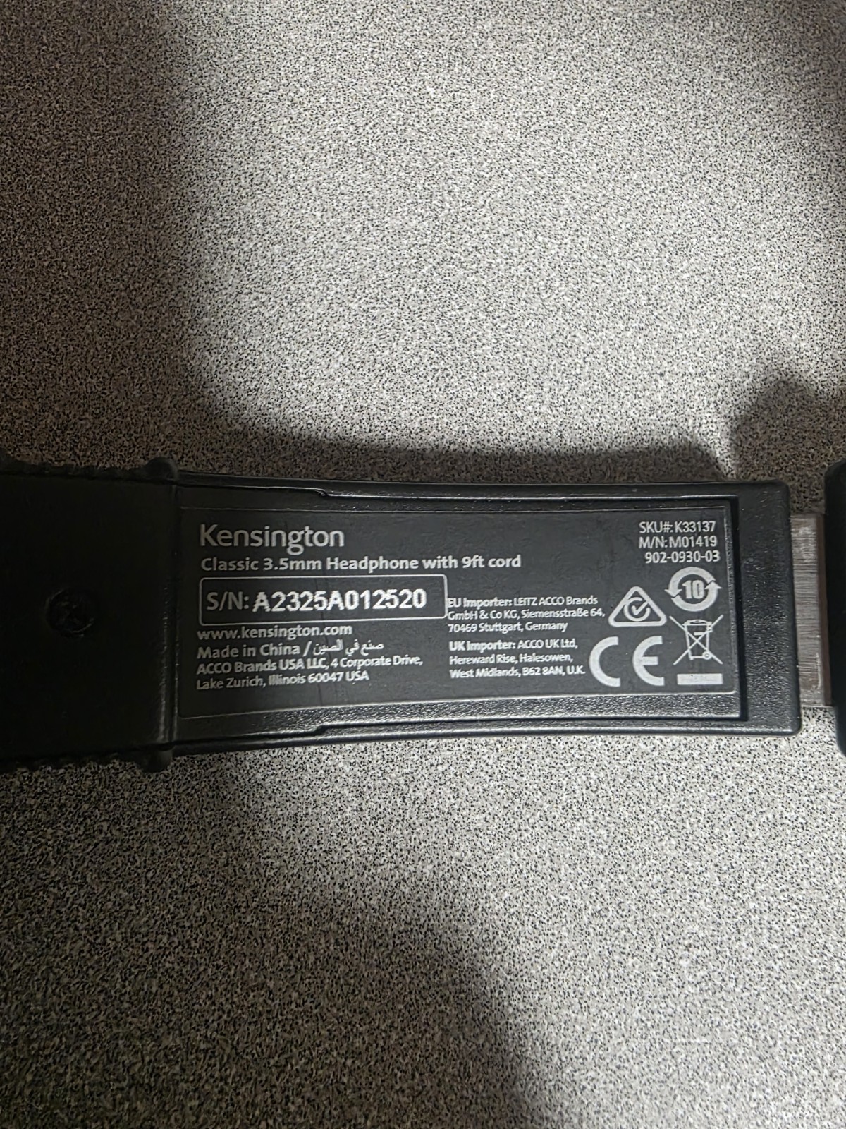 Kensington Hi-Fi ✨ On-Ear ? Headphones ? 9-Foot Cord 3.5mm Headset (K33137)