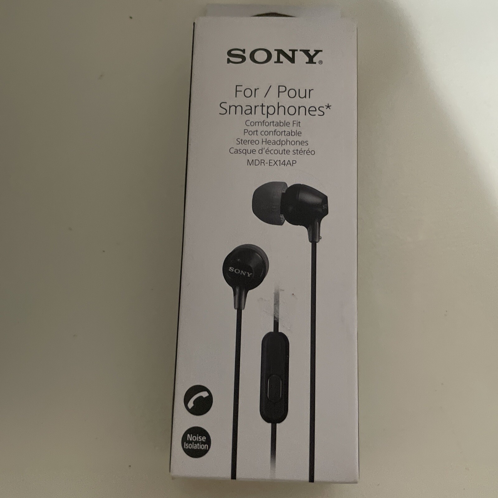 Sony MDREX14AP Headset Ear Bud Headphones MDR-EX14AP Black