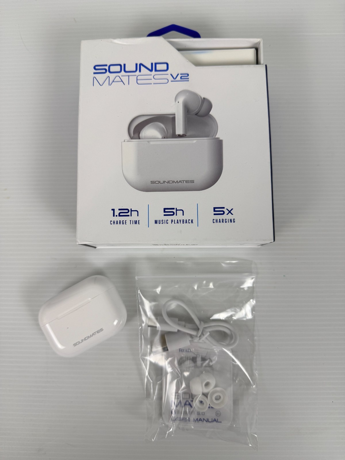 Tzumi SoundMates Pro ANC Wireless Earbuds Bluetooth Noise Cancelling New OB