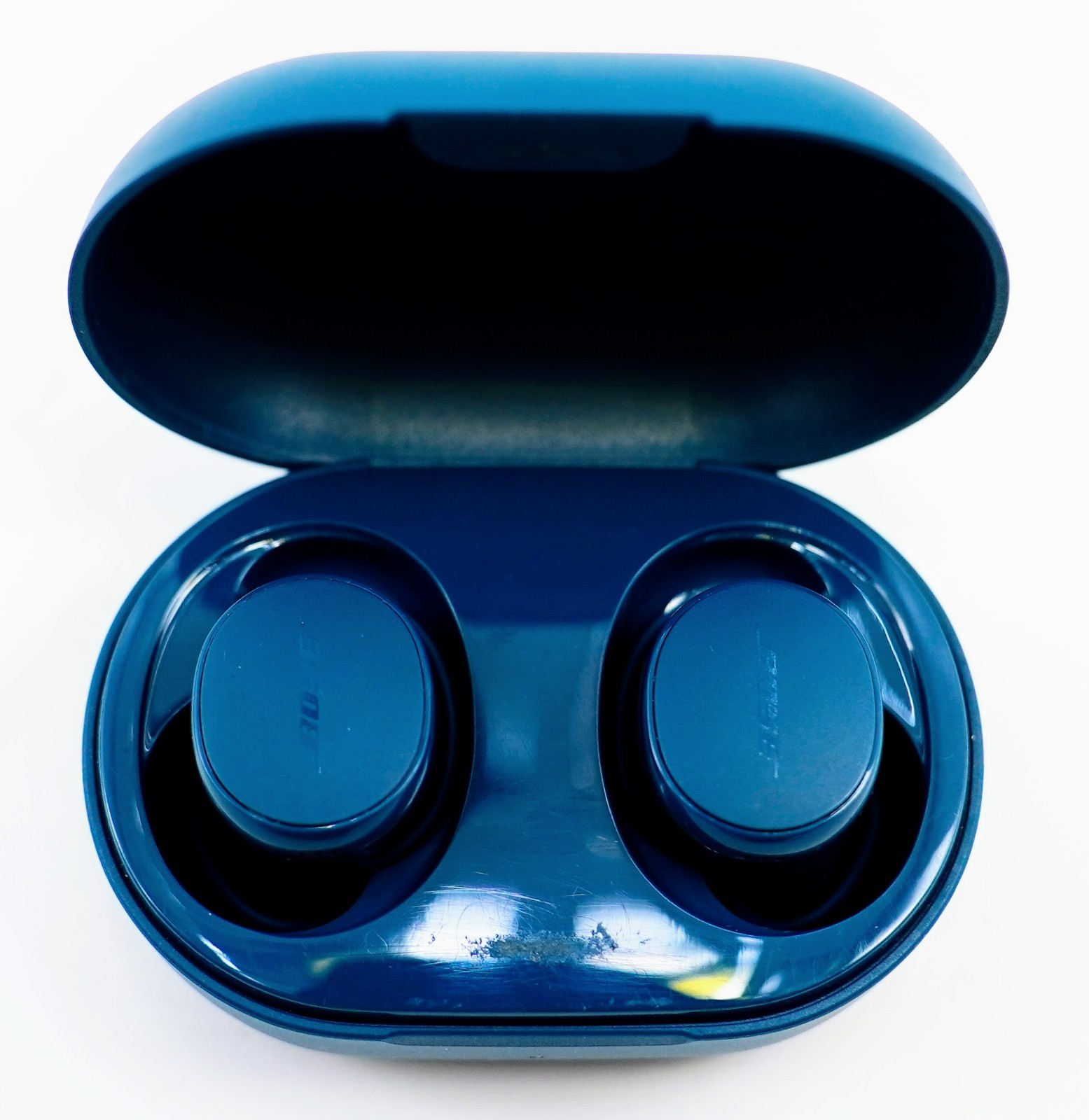 Bose QuietComfort True Wireless Noise Cancelling Earbuds Twilight Blue – Open
