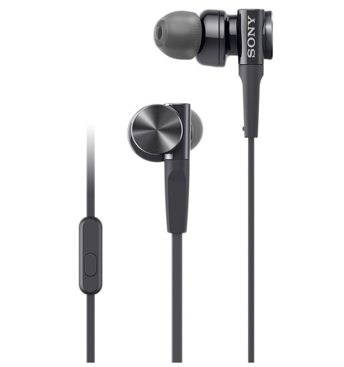 Sony MDR-XB75AP B In-Ear Earphones with Deep Bass Remote and Microphone Black JP