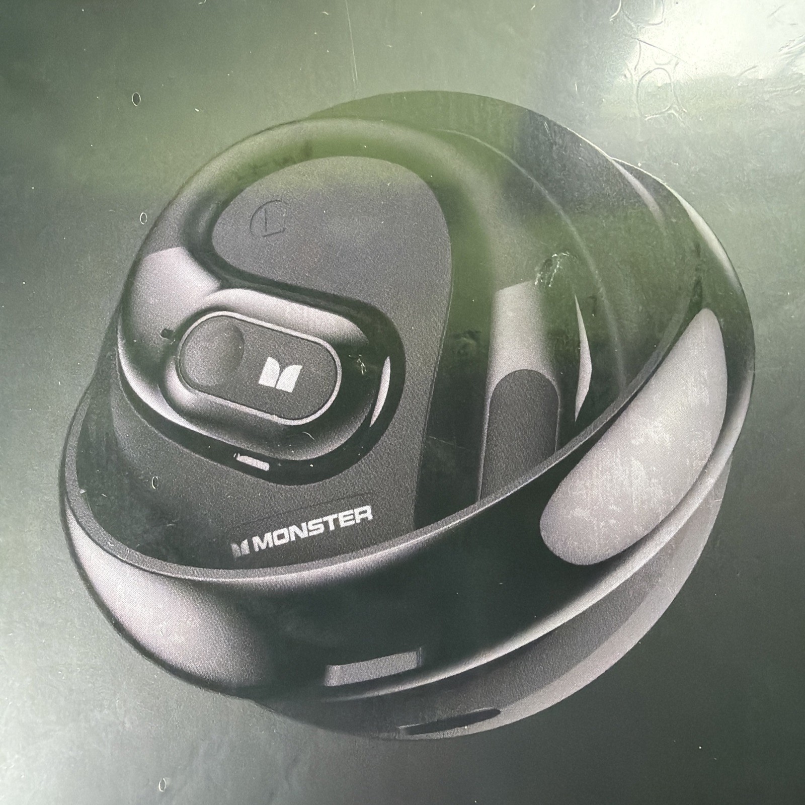 Monster Open Ear Headphones AC330, Wireless Earbuds Bluetooth 5.4 Black, NEW!!