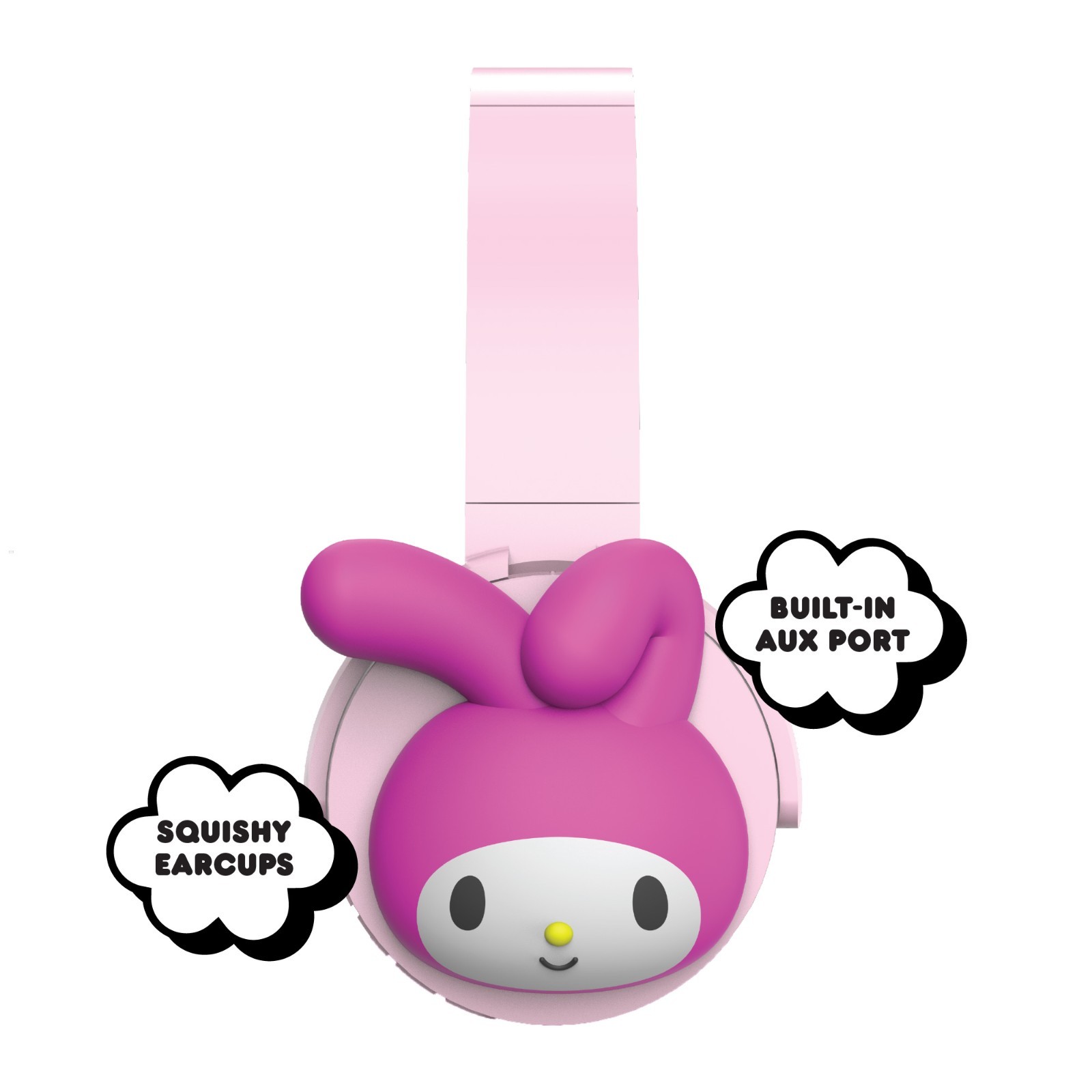 Hello Kitty 2-in-1 Wireless Headphones With Wired Earbuds – My Melody