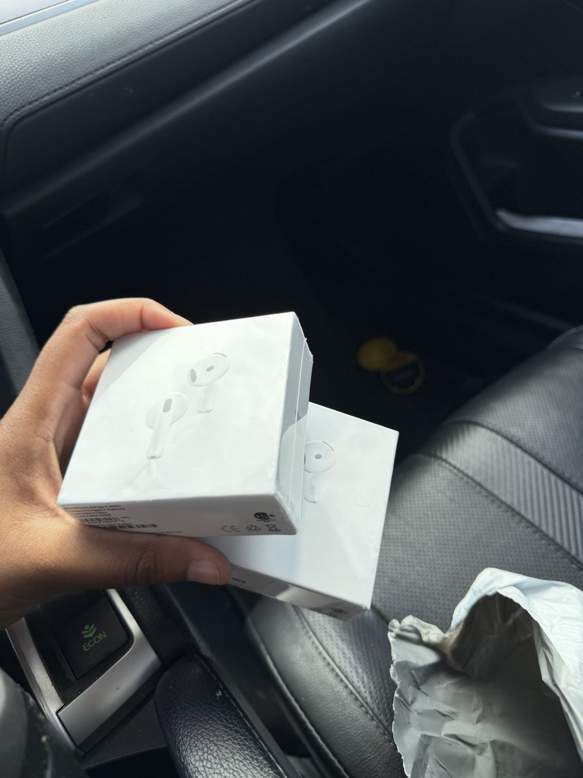 Apple AirPods 4 ANC Bluetooth Wireless In-Ear Earbuds White w/ Box & Manual