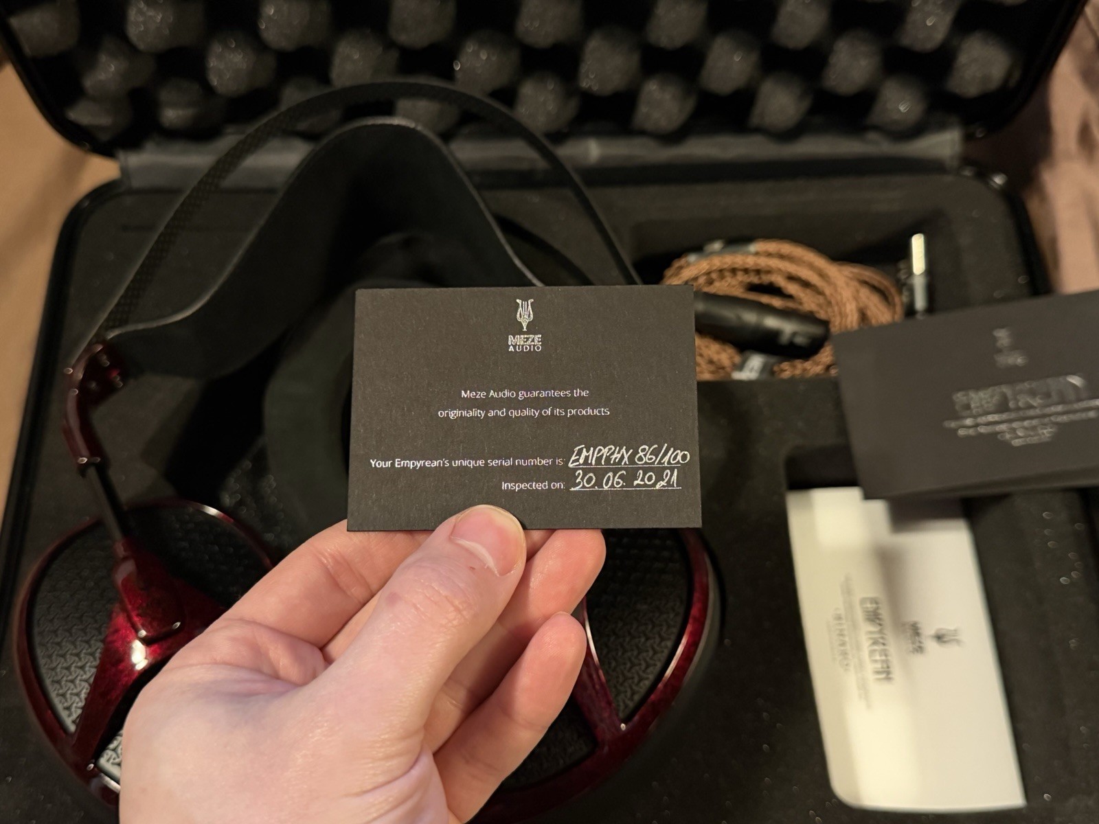 Meze Audio Empyrean Phoenix Limited Edition Red & Black XLR Headphones