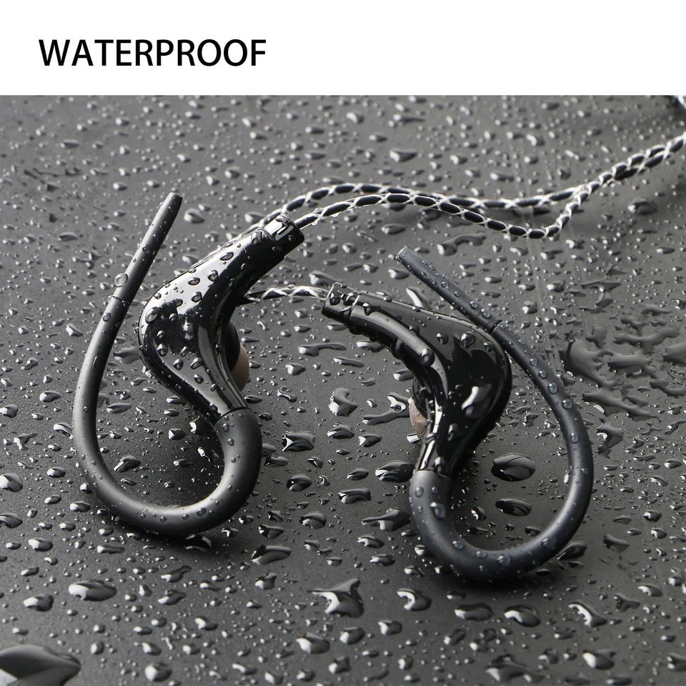 Wired In-Ear Sport Hifi Earphone Earbuds Over Ear Hook Headphone 3.5mm With MIC
