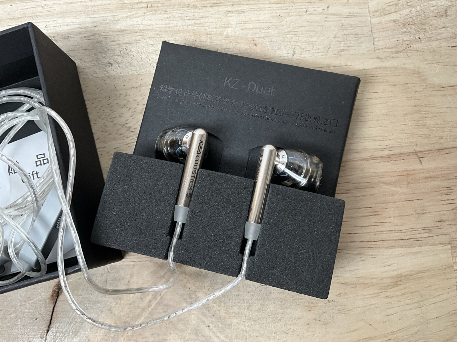 KZ Duet Quad Core Dual Dynamic Drivers Earphones In Ear Wired Earbuds for Music