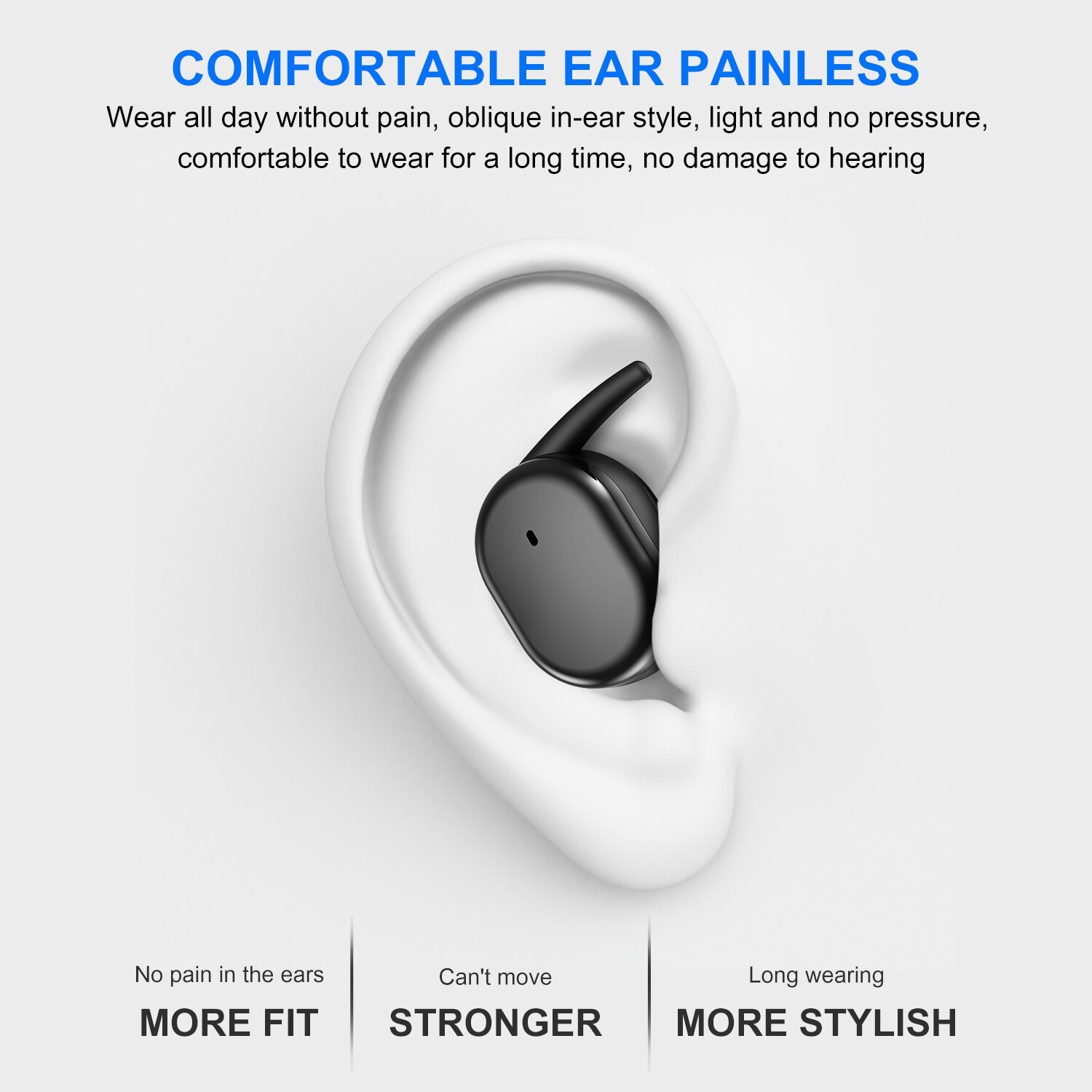For iOS Android TWS Bluetooth 5.0 Wireless Earphones Stereo Headset Mini In-Ear