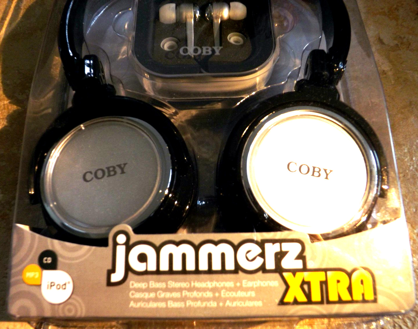 Vintage COBY Jammerz Extra Headphones & Earphones 2 in 1 Combo CV215 Brand New