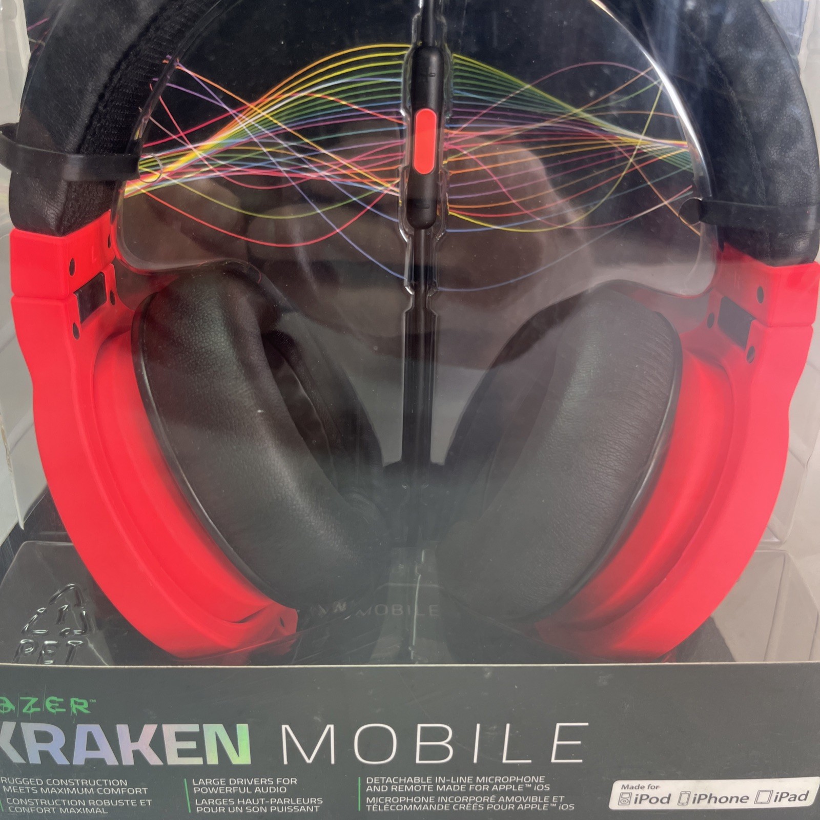 Razer Kraken Mobile Headphones Neon Red RZ04-01400300-R3U1
