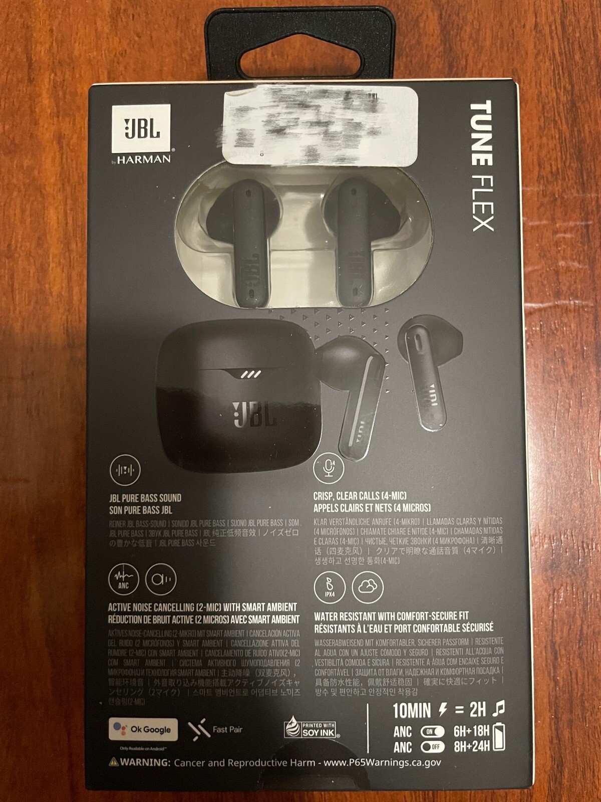 JBL TUNE Flex True Wireless Pure BASS/ZERO NC Earbuds FACTORY SEALED- Black
