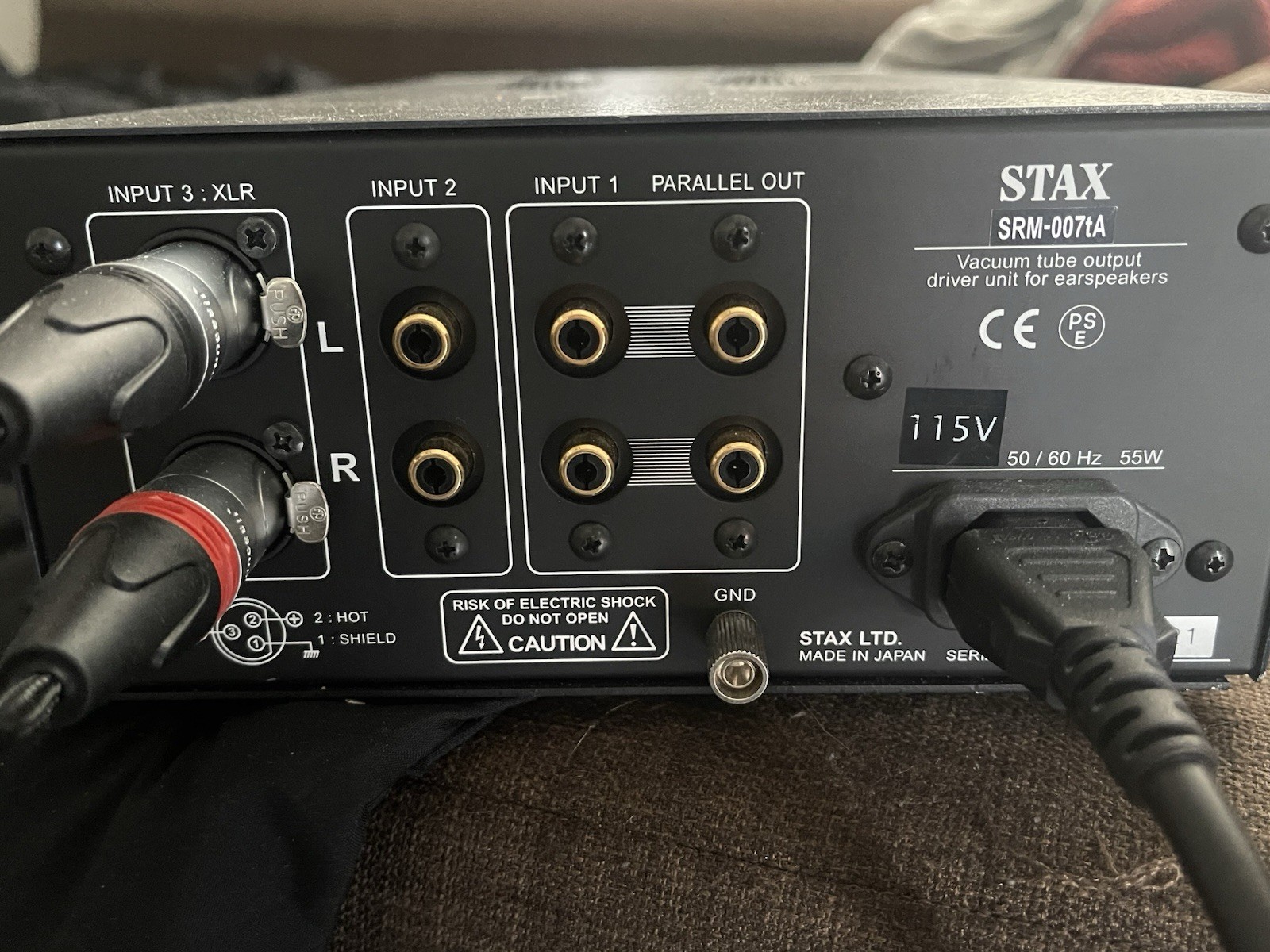 Stax SR009s and Stax SRM007ta (mjolnir audio upgraded) electrostatic headphones