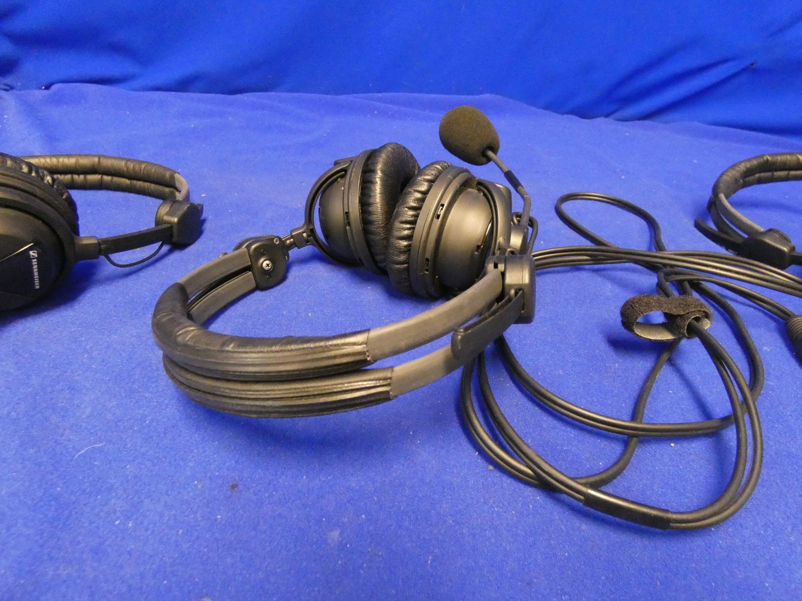 Sennheiser HMD26-II-600 Dual Muff Headsets QTY 3 (6-Pin Male Connection)