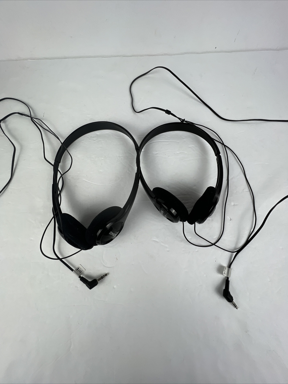 Koss 2-pair Basic Lightweight On Ear Portable Headphones Adj Headband Tested Blk