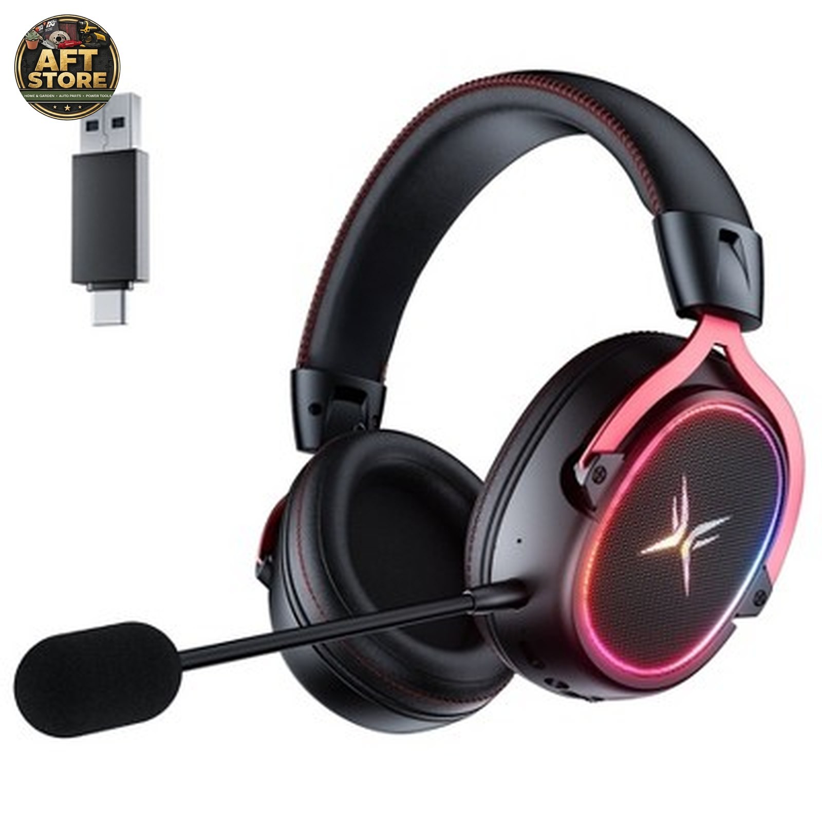 TAGRY K3 Wireless Gaming Headset – 7.1 Surround Sound, 70H Playtime