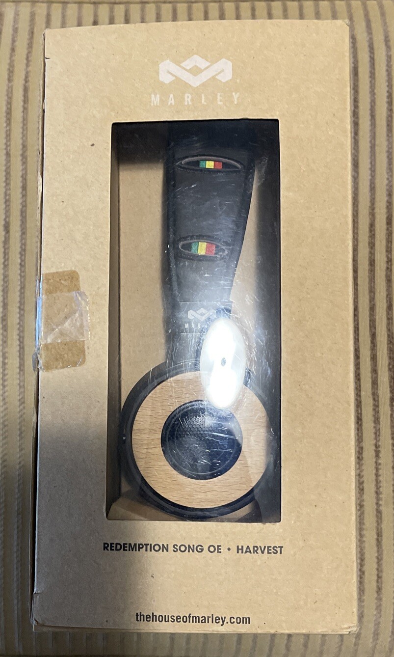 Brand New House of Marley Redemption Song On-Ear Wired Headphones. Original Box